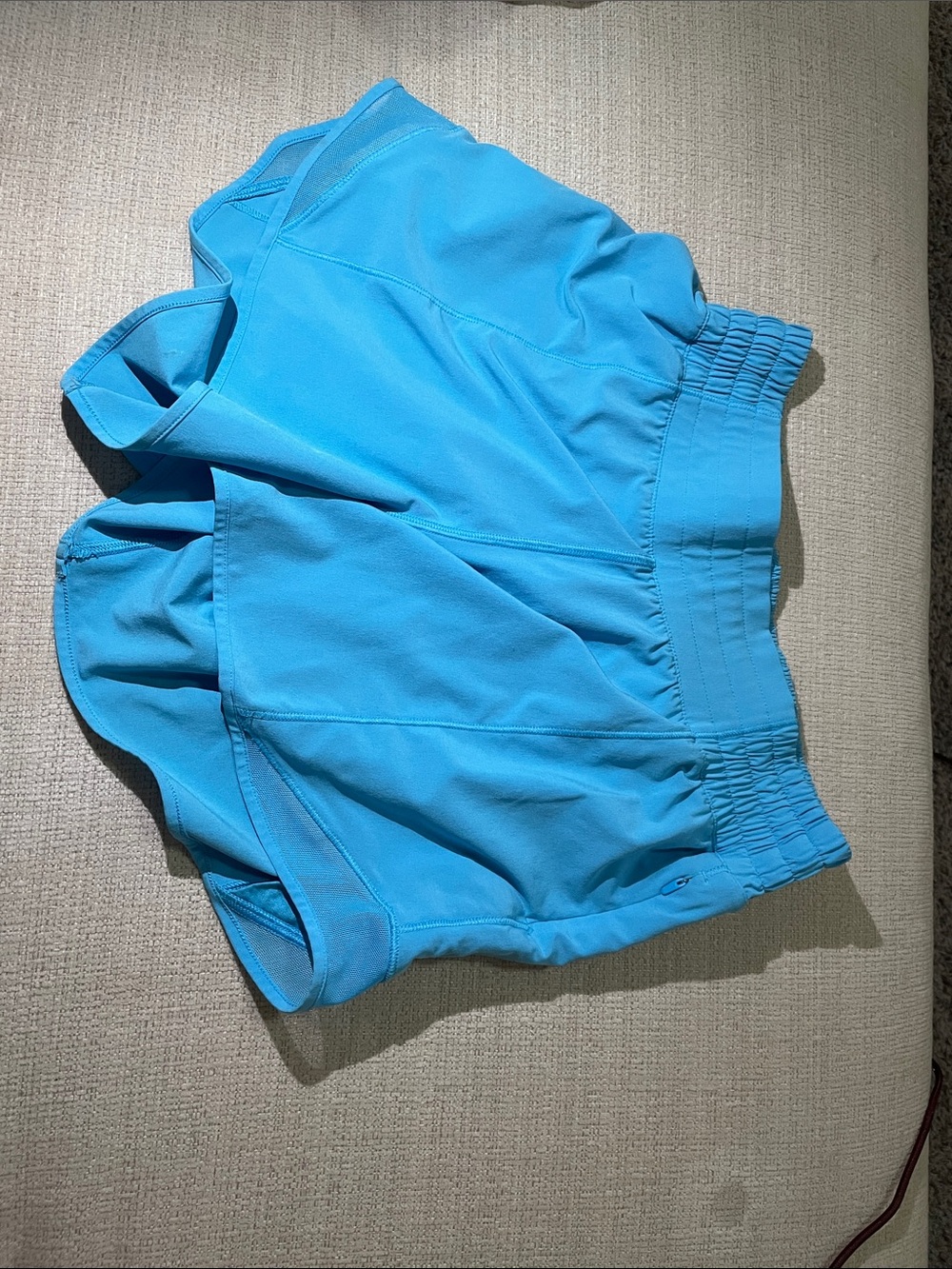 lululemon athletica Light Blue high wasted Athletic Shorts NO LINER